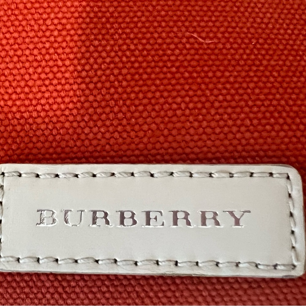 Burberry Orange Canvas and Leather Medium Shoulder Hobo bag - Picture 7 of 10